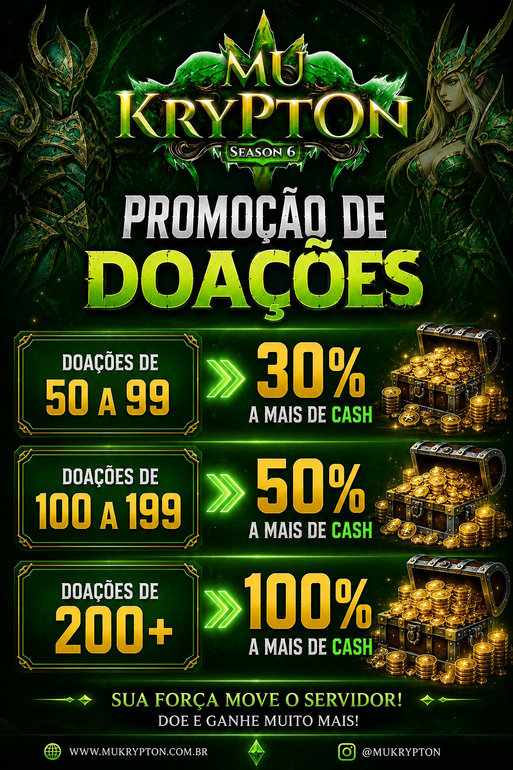 PROMOÇÃO NOS CASH!